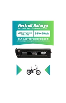 Ola Electrofold Efb10 Noir Uyumlu Batarya Ultra Yüksek Kapasite 36v 20ah Güçlendirilmiş Elektrikli Bisiklet Bataryası Siyah Ola Electrofold Efb10 Noir Uyumlu Batarya Ultra Yüksek Kapasite 36v 20ah Güçlendirilmiş Elektrikli Bisiklet Bataryası Siyah