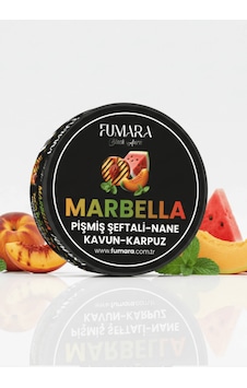 Fumara Marbella - Pişmiş Şeftali, Nane, Kavun, Karpuz Aromalı Nargile Melası 200gr. Fumara Marbella - Pişmiş Şeftali, Nane, Kavun, Karpuz Aromalı Nargile Melası 200gr.