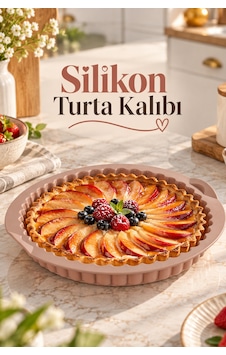 Porsima 30012-1 Silikon Turta Ve Tart Kalıbı Xl 26 Cm - Isıya Dayanıklı Yapışmaz Tırtıklı Kek Pişirme Kalıbı Krem/vizon Porsima 30012-1 Silikon Turta Ve Tart Kalıbı Xl 26 Cm - Isıya Dayanıklı Yapışmaz Tırtıklı Kek Pişirme Kalıbı Krem/vizon