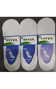 Derya Erkek Bambu Babet Çorap 6 Adet Beyaz Derya Erkek Bambu Babet Çorap 6 Adet Beyaz