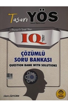 YÖS IQ Çözümlü Soru Bankası - Cem Öztürk - Tasarı Akademi