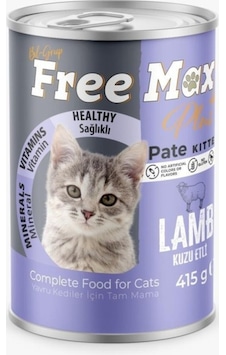 Free Max Kuzulu Kitten Yavru Kedi Konservesi Pate 415 Gr