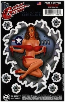 D'addario Planet Waves Gt77095 Gitar Tattoo Sticker - Nose Art Babe Aksesuar Vintage Pin-up Tarzı Grafik, Kolay Uygulama Ve Akustik/elektro Gitar Uyumu D'addario Planet Waves Gt77095 Gitar Tattoo Sticker - Nose Art Babe Aksesuar Vintage Pin-up Tarzı Grafik, Kolay Uygulama Ve Akustik/elektro Gitar Uyumu