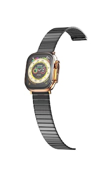 Apple Watch 42mm Made Metal Kordon Saat Değildir - Siyah Diğer