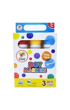 Lino Yıkanabilir Dot Markers 3'lü Lino Yıkanabilir Dot Markers 3'lü