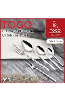 Togo 60 Parça Çatal Kaşık Bıçak Seti Inox