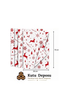 50x70 Cm Beyaz Yeni Yıl Desenli Pelur Kağıt 1kg 50x70 Cm Beyaz Yeni Yıl Desenli Pelur Kağıt 1kg