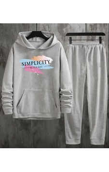 Modern Moda Simplicity İs The Key Eşofman Takımı Sweatshirt Jogger - Baskılı Oversize Şardonlu Kapüşonlu Rsatk034 Çok Renkli Modern Moda Simplicity İs The Key Eşofman Takımı Sweatshirt Jogger - Baskılı Oversize Şardonlu Kapüşonlu Rsatk034 Çok Renkli