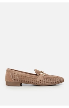 Yaya Kadın Vizon Süet Tokalı Zımba Detaylı Loafer Yaya Kadın Vizon Süet Tokalı Zımba Detaylı Loafer