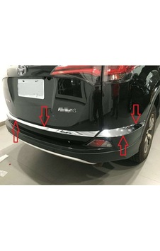 Toyota Uyumlu Rav 4 2014 2018 Arka Tampon Eşik Koruma Krom