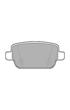 Ford Kuga I 2.0 Tdci 2010-2012 Delphi Arka Fren Balatası Ford Kuga I 2.0 Tdci 2010-2012 Delphi Arka Fren Balatası