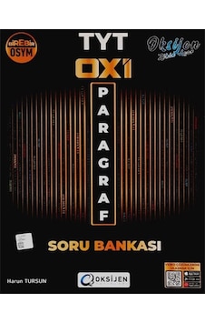 TYT Paragraf Oxi Soru Bankası - Oksijen Yayınları TYT Paragraf Oxi Soru Bankası - Oksijen Yayınları