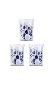 Bubu Oynar Göz Siyah 15mm 8gr - 3 Adet