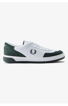 Fred Perry B1325 Leather Suede Erkek Günlük Ayakkabı Beyaz - Yeşil Fred Perry B1325 Leather Suede Erkek Günlük Ayakkabı Beyaz - Yeşil