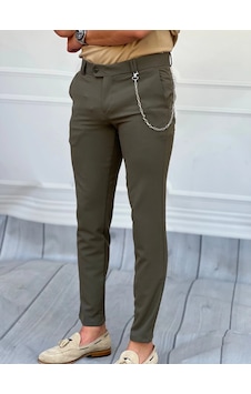 Modefendi Slim Fit Kalıp Düz Kumaş Pantolon Koyu Haki Modefendi Slim Fit Kalıp Düz Kumaş Pantolon Koyu Haki