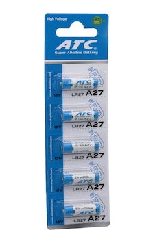 Atc Super Alkaline Battery Araç Ve Oto 12v Lr27 5'li Kart A27 - 27a Kumanda Pili Atc Super Alkaline Battery Araç Ve Oto 12v Lr27 5'li Kart A27 - 27a Kumanda Pili