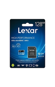 Lexar 128gb Micro Sd Hafıza Kartı Uhs-ı C10 V30 A1 4k Yüksek Hızlı Performans 100mb Lexar 128gb Micro Sd Hafıza Kartı Uhs-ı C10 V30 A1 4k Yüksek Hızlı Performans 100mb