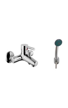 Banyo Bataryası + Mafsallı Duş Takımı Krom Banyo Bataryası + Mafsallı Duş Takımı Krom