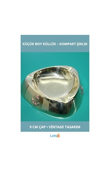 Dayanıklı Pirinç Küçük Boy Şık Küllük 9 Cm Dayanıklı Pirinç Küçük Boy Şık Küllük 9 Cm