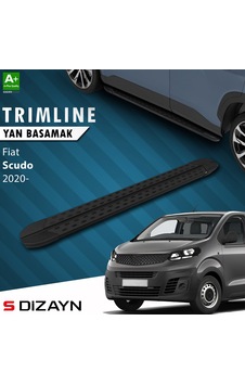 S-dizayn Fiat Scudo 3 Uzun Şase Trimline Gri Yan Basamak 248 Cm 2020 Üzeri