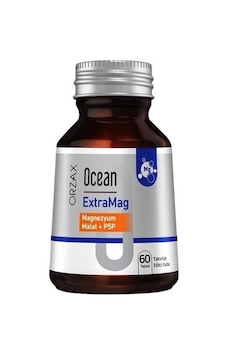 Ocean Extramag Magnezyum Malat + P5p 60 Tablet Ocean Extramag Magnezyum Malat + P5p 60 Tablet