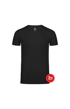Sementa SAM Erkek Modal Sıfır Yaka Tshirt 3'lü Paket - Siyah Sementa SAM Erkek Modal Sıfır Yaka Tshirt 3'lü Paket - Siyah