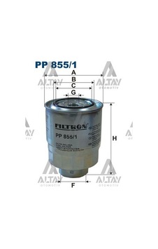 Fıltron Yakıt Filtresi Mazot Corolla / Auris 06 / Avensis D4d 07 / Rav 4d4d 12 23390-26140 Fıltron Yakıt Filtresi Mazot Corolla / Auris 06 / Avensis D4d 07 / Rav 4d4d 12 23390-26140