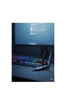 5400 Mbps Üç Bant Wi-fi 6 Usb Adaptör 2.4g + 5.8g + 6g - Geniş Kapsama Alanı Yüksek Hız
