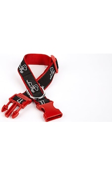 Köpek Desenli Dokuma Köpek Boyun Tasması 3 Cm X 36-60 Cm Kırmızı Köpek Desenli Dokuma Köpek Boyun Tasması 3 Cm X 36-60 Cm Kırmızı