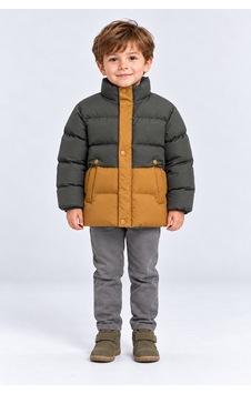 Ahengim Erkek Çocuk Kışlık Şişme Mont Çift Renkli Kapitone Fermuarlı Cepli Ak4307 Haki Ahengim Erkek Çocuk Kışlık Şişme Mont Çift Renkli Kapitone Fermuarlı Cepli Ak4307 Haki