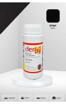 Derby Deri - Mont - Çanta - Kemer - Cüzdan Yenileme Boyası 100 ML - Siyah