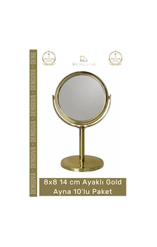 Ayna Nişan Nikah Hediyelik Dekoratif Masa Üstü Organizasyon Ayaklı Gold Ayna 10'lu Paket Çok Renkli Ayna Nişan Nikah Hediyelik Dekoratif Masa Üstü Organizasyon Ayaklı Gold Ayna 10'lu Paket Çok Renkli