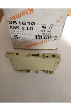 Klemsan 6mm2, Vida bağlantılı, 220V AC ledli, sigortalı klemens(5 Klemsan 6mm2, Vida bağlantılı, 220V AC ledli, sigortalı klemens(5