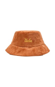 Ucla Carrıe Kahve Bucket-kadife Nakışlı - Unisex Şapka Kahve Ucla Carrıe Kahve Bucket-kadife Nakışlı - Unisex Şapka Kahve