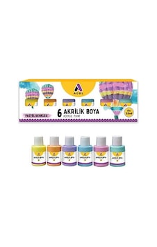 Adel Akrilik Boya Pastel Renk 6 Renk