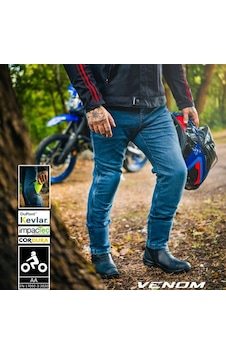 Venom Nova Pro Cordura Kevlar Motosiklet Pantolonu Mavi Korumalı Motorcu Kot Pantolon Venom Nova Pro Cordura Kevlar Motosiklet Pantolonu Mavi Korumalı Motorcu Kot Pantolon