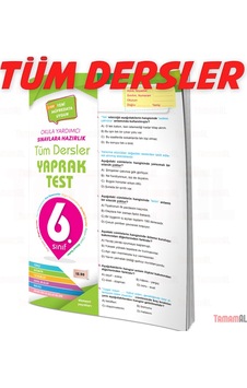 6.Sınıf Tüm Dersler Soru Bankası + Yaprak Test Set Element 6.Sınıf Tüm Dersler Soru Bankası + Yaprak Test Set Element