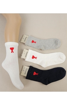 Kıpırık Baby 3 Adet Unısex Çocuk Soket Çorap-1048 Krem