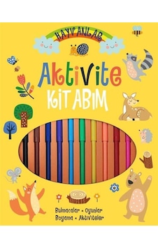 Hayvanlar Aktivite Kitabım 10 Adet Kalem İle Birlikte / Ange...