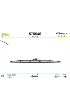 Sılecek - 768 - Süpürgesı 450mm Normal Tıp - Glblseme - Fırst Ünıversal Sılecek - 768 - Süpürgesı 450mm Normal Tıp - Glblseme - Fırst Ünıversal
