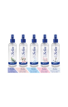 Selin Ardıç + Çiçek Buketi + Buz Ferahlığı + Kiraz Çiçeği + Okyanus Esintisi Kolonya 5 x 100 ML Selin Ardıç + Çiçek Buketi + Buz Ferahlığı + Kiraz Çiçeği + Okyanus Esintisi Kolonya 5 x 100 ML