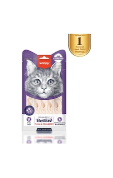 Wanpy Ton Balıklı & Kızılcıklı Kısırlaştırılmış Kedi Krema Ödülü 5 14 Gr Wanpy Ton Balıklı & Kızılcıklı Kısırlaştırılmış Kedi Krema Ödülü 5 14 Gr