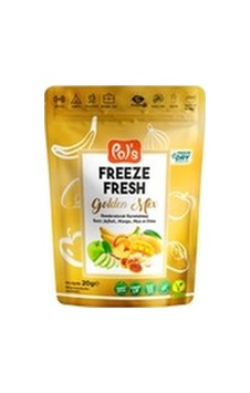 4 Adet Pols Freeze Fresh Dondurularak Kurutulmuş Meyve Golden Mix 20 G