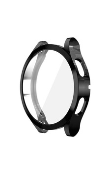 Samsung Galaxy Uyumlu Watch 4 44mm Silikon Kapak Kılıf Ekran Koruyucu Siyah Samsung Galaxy Uyumlu Watch 4 44mm Silikon Kapak Kılıf Ekran Koruyucu Siyah