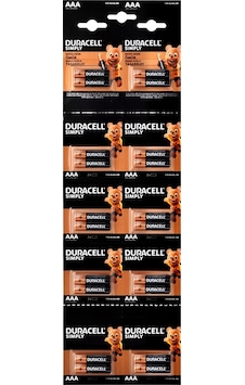 Duracell İnce Pil Alkalin 20 Parça 5615 Duracell İnce Pil Alkalin 20 Parça 5615