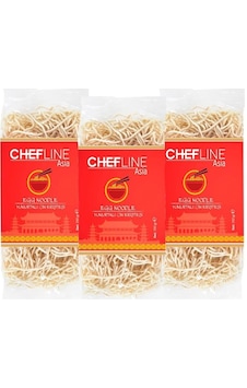 Chefline Asia Yumurtalı Çin Eriştesi Egg Noodle 350g X 3 Adet Chefline Asia Yumurtalı Çin Eriştesi Egg Noodle 350g X 3 Adet