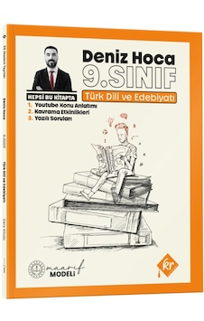 Deniz Hoca Maarif Modeli 9. Sınıf Türk Dili ve Edebiyatı Konu Anlatım ve Yazılı Soruları Kitabı KR Akademi