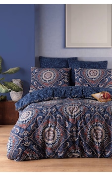 Enlora Home Nevresim Seti Çift Kişilik Varak Lacivert Enlora Home Nevresim Seti Çift Kişilik Varak Lacivert
