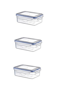 400 Ml Sızdırmaz Kilitli Saklama Kabı - 3 Lü Set