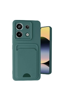 Gld-spt- Newface Xiaomi Redmi Note 13 Pro 5g Kılıf Kelvin Kartvizitli Silikon - Koyu Yeşil Gld-spt- Newface Xiaomi Redmi Note 13 Pro 5g Kılıf Kelvin Kartvizitli Silikon - Koyu Yeşil